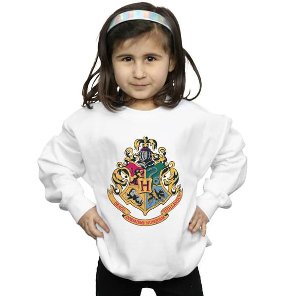 Harry Potter Girls Hogwarts Crest Gold Ink Sweatshirt
