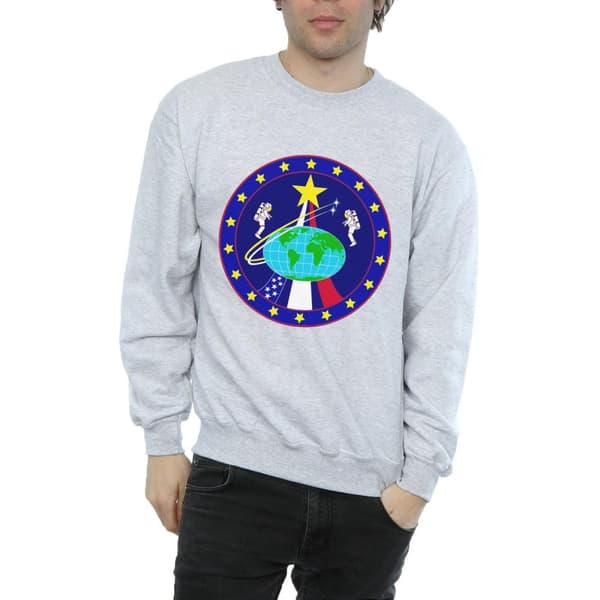 NASA Mens Classic Globe Astronauts Sweatshirt