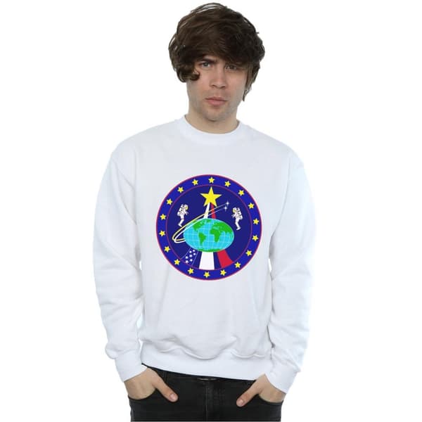 NASA Mens Classic Globe Astronauts Sweatshirt