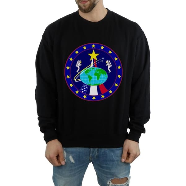 NASA Mens Classic Globe Astronauts Sweatshirt