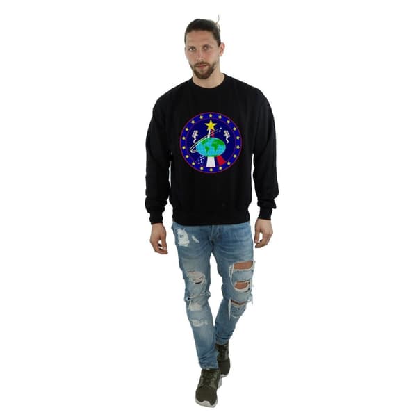 NASA Mens Classic Globe Astronauts Sweatshirt