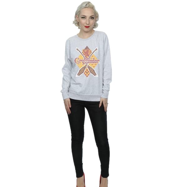 Harry Potter Womens/Ladies Gryffindor Lozenge Sweatshirt