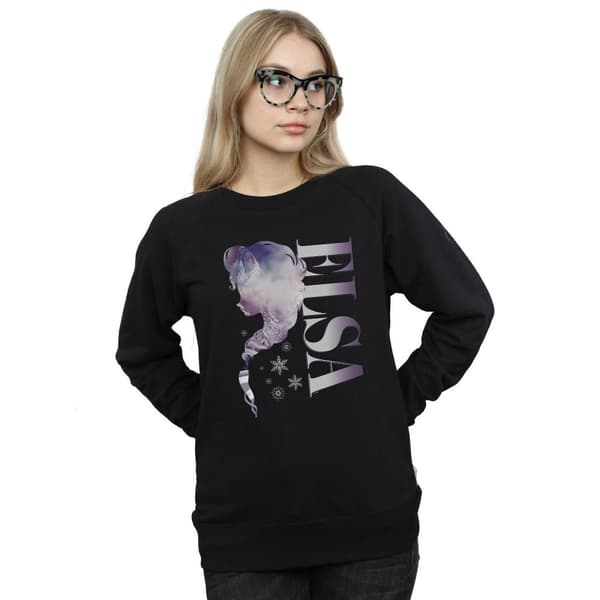 Disney Womens/Ladies Frozen Ice Kingdom Silhouette Sweatshirt