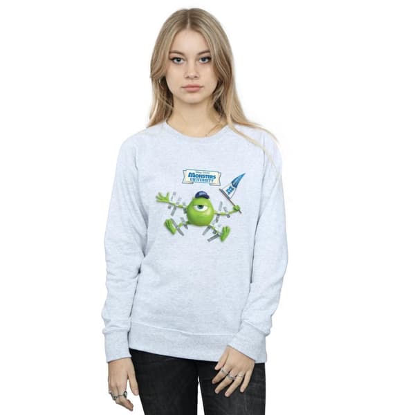Disney Womens/Ladies Monsters University Taped Mike Sweatshirt