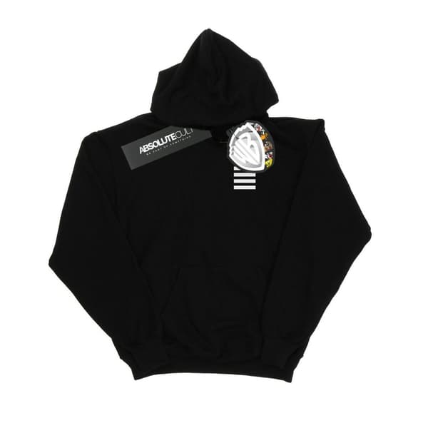 Looney Tunes Mens Tweety Pie Striped Faux Pocket Hoodie