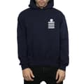 Miniatyrbillede 3 af 5: Looney Tunes Mens Tweety Pie Striped Faux Pocket Hoodie