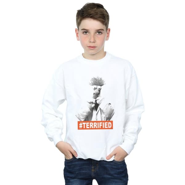 Disney Pojkar Mupparna Beaker Terrified Sweatshirt