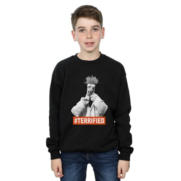 Disney Pojkar Mupparna Beaker Terrified Sweatshirt