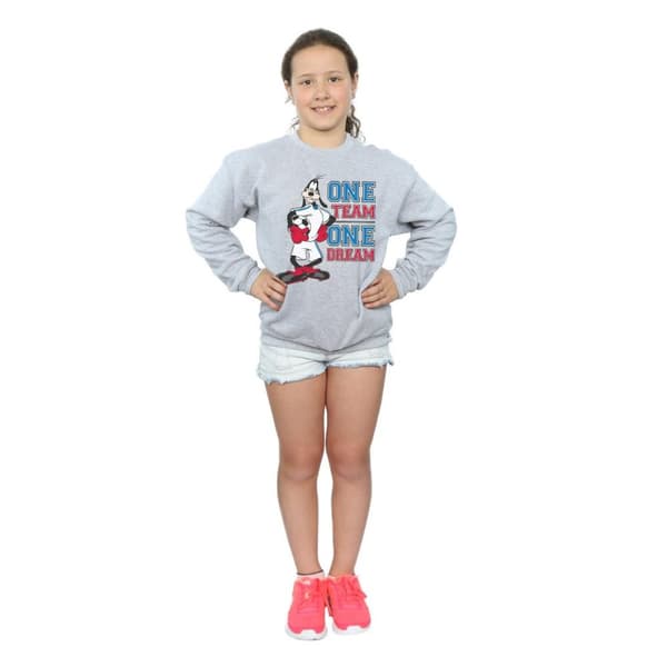 Disney Girls Goofy One Team One Dream Sweatshirt