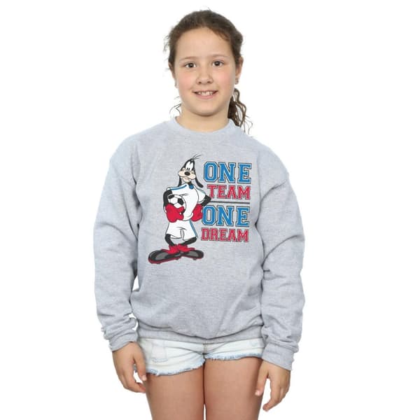 Disney Girls Goofy One Team One Dream Sweatshirt