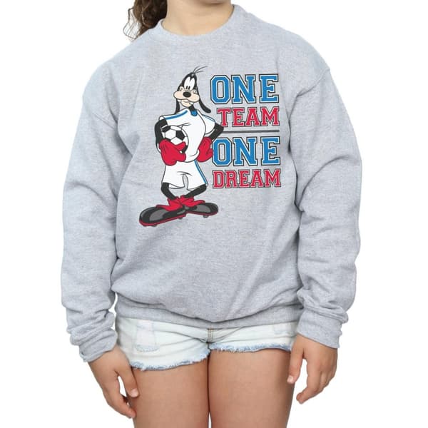 Disney Girls Goofy One Team One Dream Sweatshirt