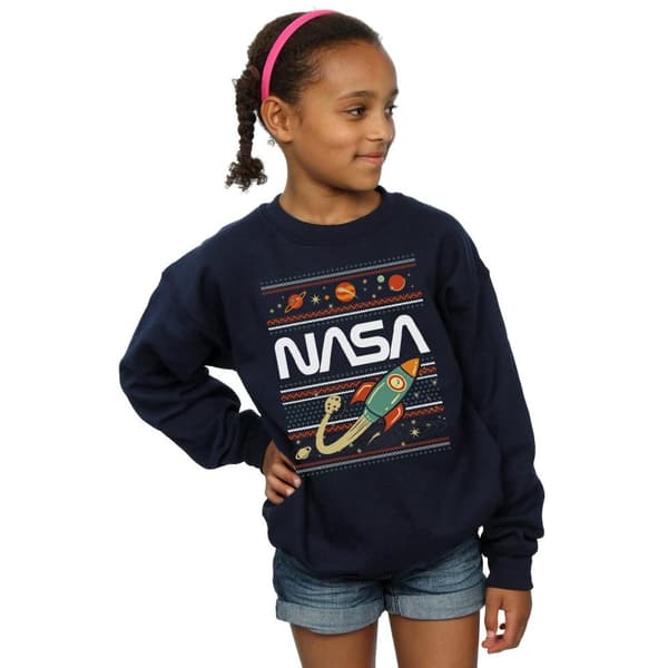 NASA Girls Fair Isle Sweatshirt