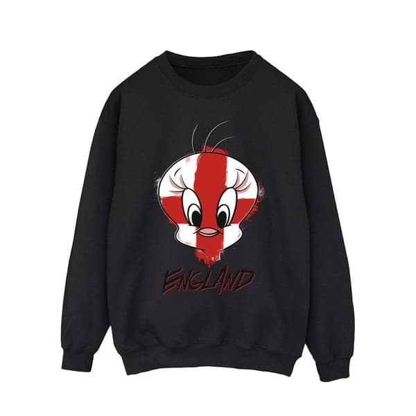 Looney Tunes Mens Tweety England Face Sweatshirt