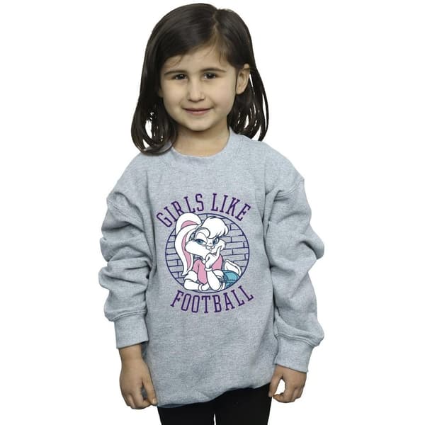 Looney Tunes Girls Lola Bunny Girls Like Football Sweatshirt