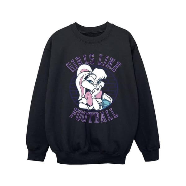 Looney Tunes Girls Lola Bunny Girls Like Football Sweatshirt