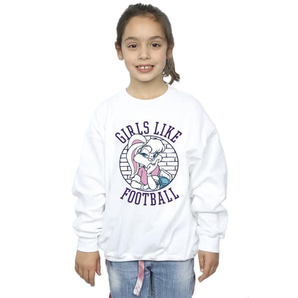 Looney Tunes Girls Lola Bunny Girls Like Football Sweatshirt