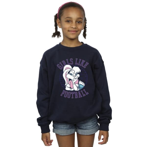 Looney Tunes Girls Lola Bunny Girls Like Football Sweatshirt