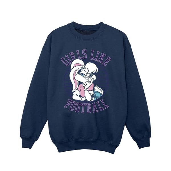 Looney Tunes Girls Lola Bunny Girls Like Football Sweatshirt