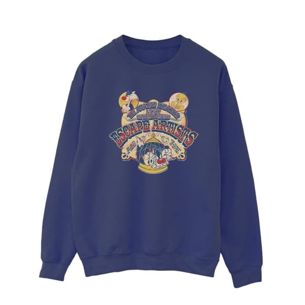 Looney Tunes Mens Escape Artists Sweatshirt Navy Blue XL