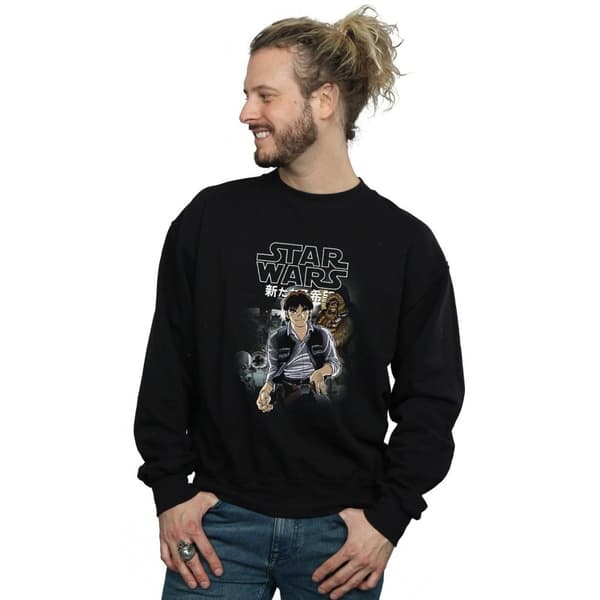 Star Wars Mens Han And Chewie Anime Sweatshirt
