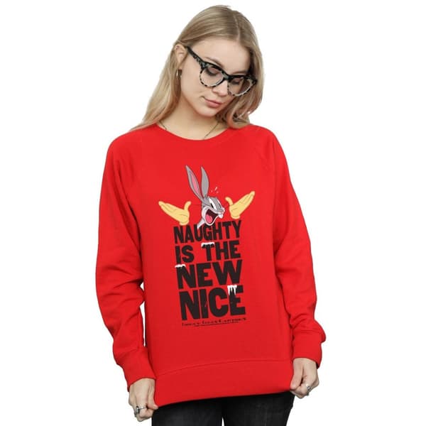 Looney Tunes Dam/Tjej - Naughty Is The New Nice - Sweatshirt