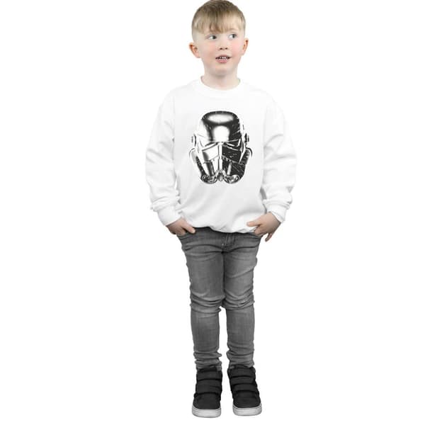Star Wars Boys Stormtrooper Warp Speed Helmet Sweatshirt
