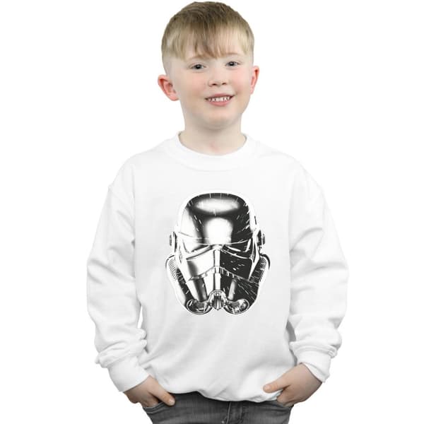 Star Wars Boys Stormtrooper Warp Speed Helmet Sweatshirt