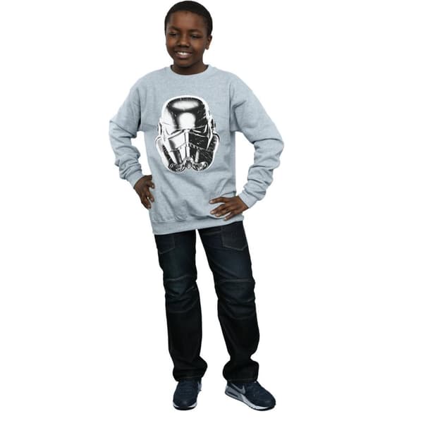 Star Wars Boys Stormtrooper Warp Speed Helmet Sweatshirt