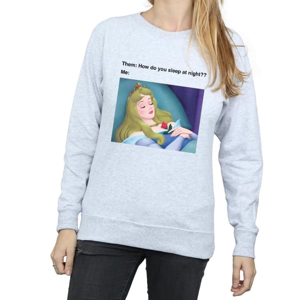 Disney Womens/Ladies Sleeping Beauty Meme Sweatshirt