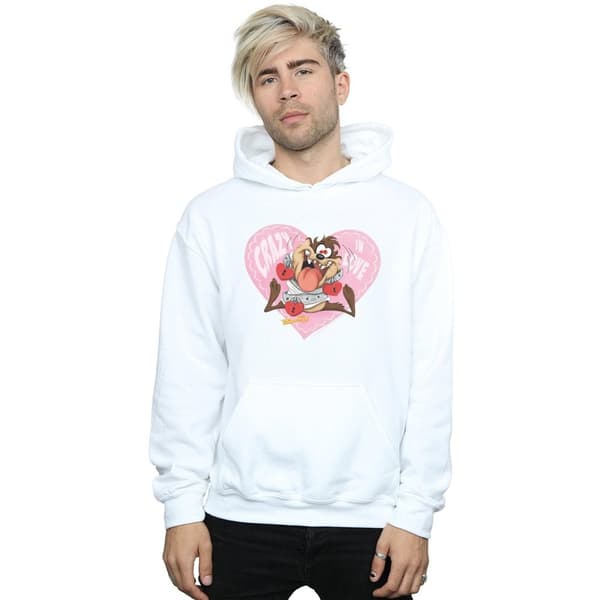 Looney Tunes Mens Taz Valentine´s Day Crazy In Love Hoodie