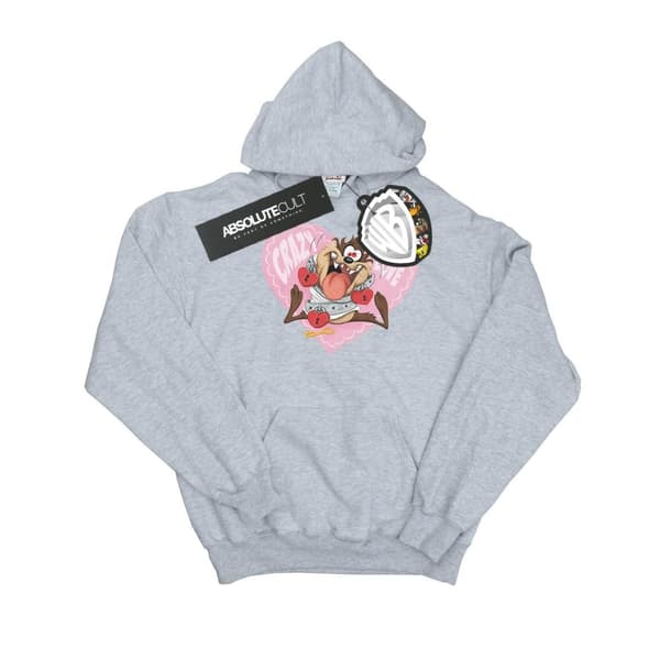 Looney Tunes Mens Taz Valentine´s Day Crazy In Love Hoodie