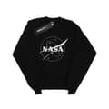 Miniatyrbild 1 av 5: NASA Klassisk Insignia Logo Monokrom Sweatshirt för tjejer