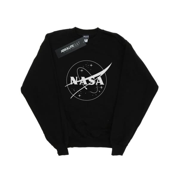 NASA Klassisk Insignia Logo Monokrom Sweatshirt för tjejer