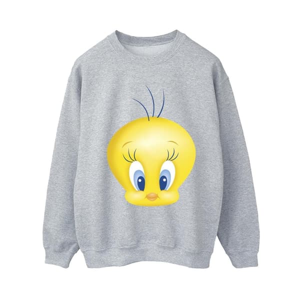 Looney Tunes Womens/Ladies Tweety Face Sweatshirt