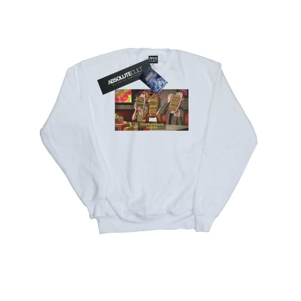 Scoobynatural Girls Supernatural Snacks Sweatshirt White 7-8 Years