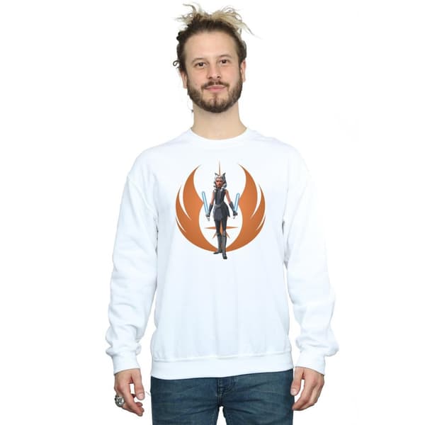 Star Wars Mens Clone Wars Ahsoka Rebel Pose Sweatshirt