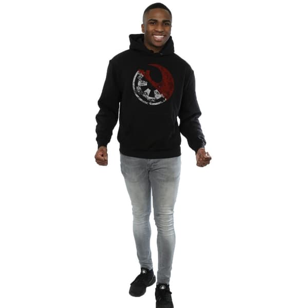 Star Wars Mens Rogue One Rusty Emblems Hoodie