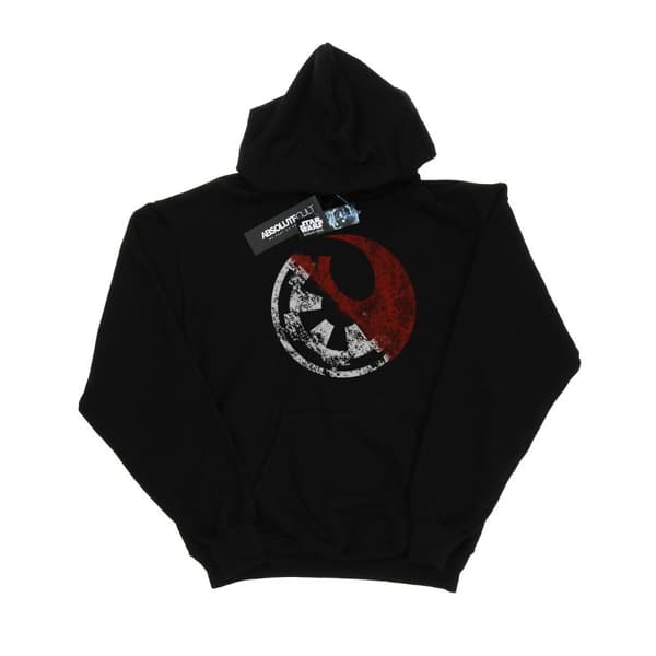 Star Wars Mens Rogue One Rusty Emblems Hoodie