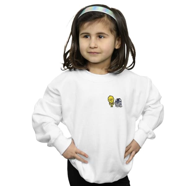 Star Wars Sweatshirt med brösttryck av Resistance Droids för flickor