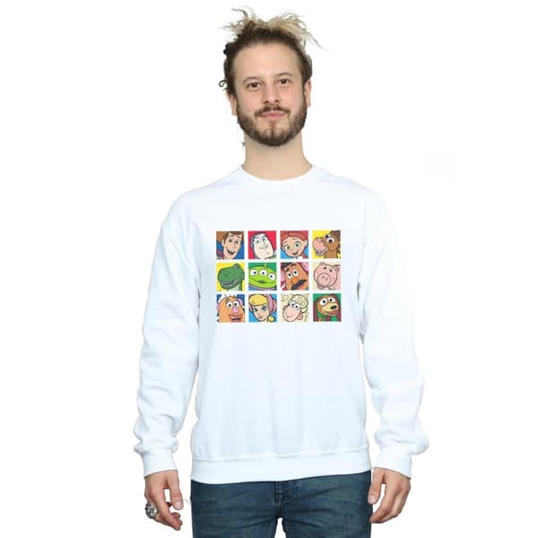 Disney Mens Toy Story Character Squares Sweatshirt