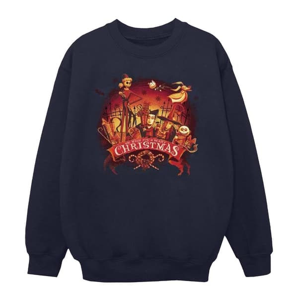 Disney Mens The Nightmare Before Christmas Scary Christmas Sweatshirt
