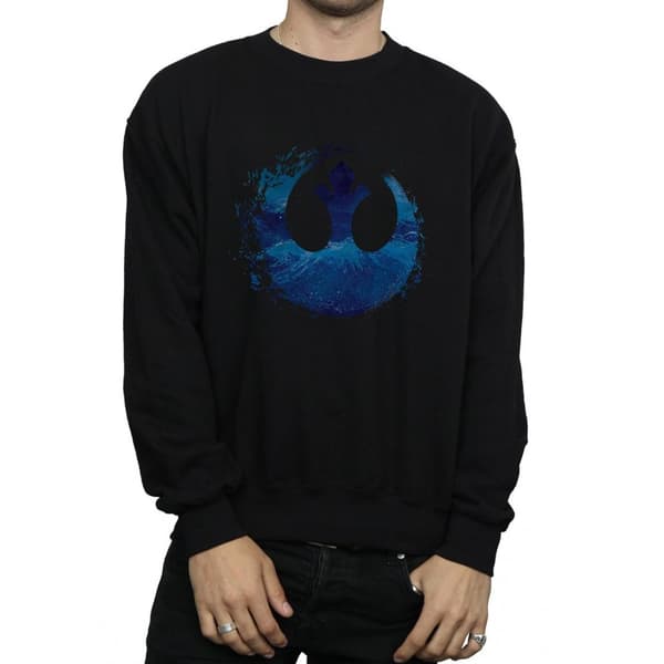 Star Wars: The Rise of Skywalker Mens Star Wars The Rise Of Skywalker Resistance Symbol Wave Sweatshirt