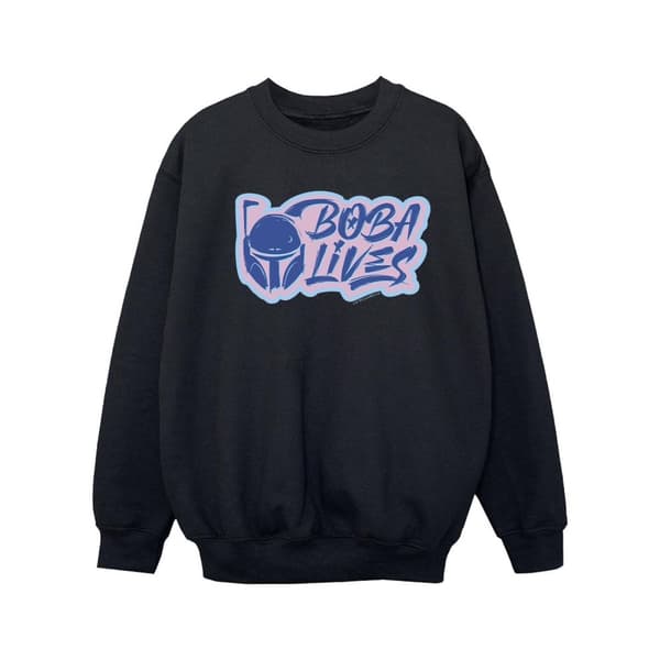 Star Wars Girls The Book Of Boba Fett Lives Pocket Sweatshirt