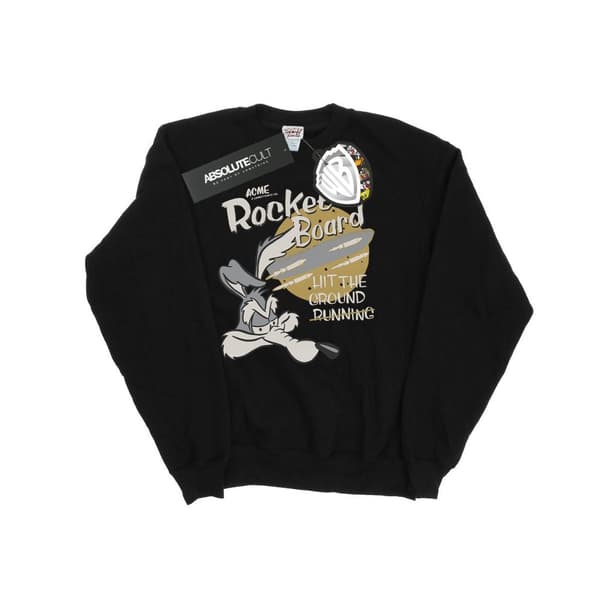 Looney Tunes Girls Wile E Coyote Rocket Board Sweatshirt