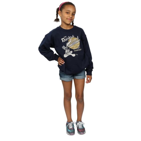 Looney Tunes Girls Wile E Coyote Rocket Board Sweatshirt