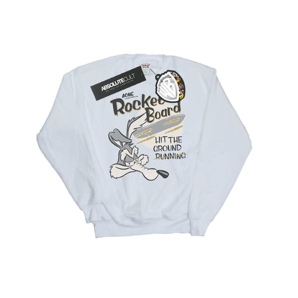 Looney Tunes Girls Wile E Coyote Rocket Board Sweatshirt