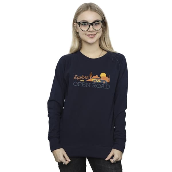Disney Dam/kvinnor Cars Explore The Open Road - Sweatshirt