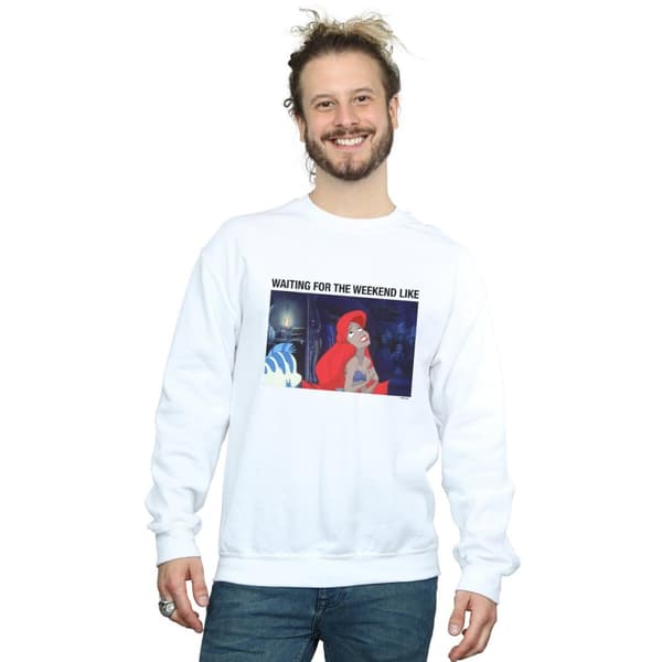 Disney Den lilla sjöjungfrun väntar på helgen - sweatshirt, herr