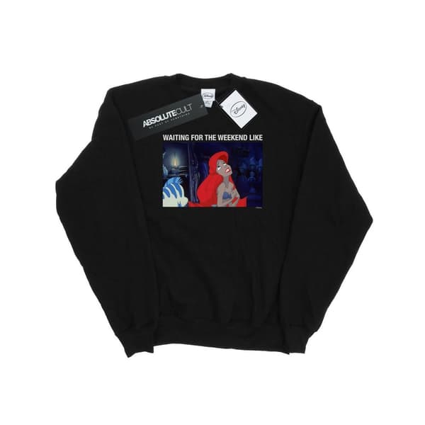 Disney Mens The Little Mermaid Waiting For The Weekend Sweatshirt