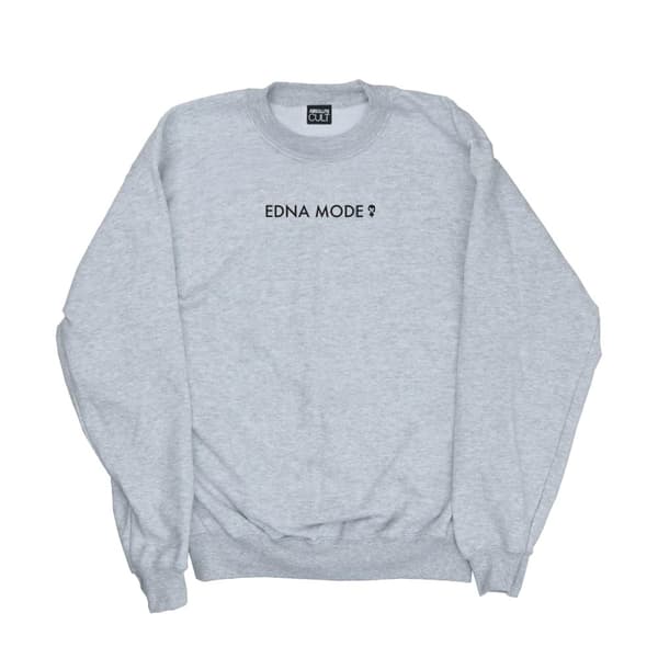 Disney Mens The Incredibles Edna Mode Sweatshirt Sports Grey XL